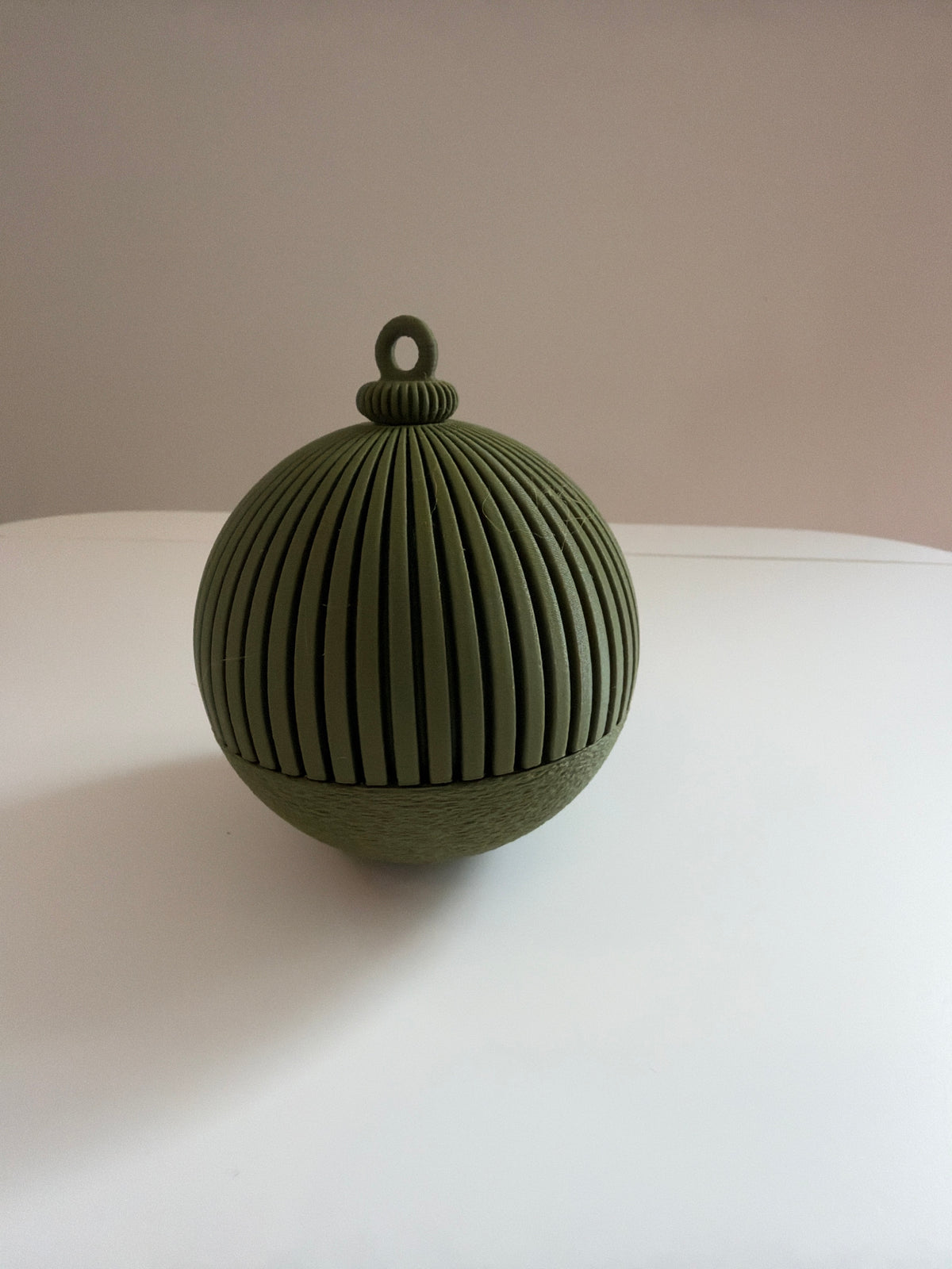 Nordisk 3D-printet julekugle som moderne julepynt