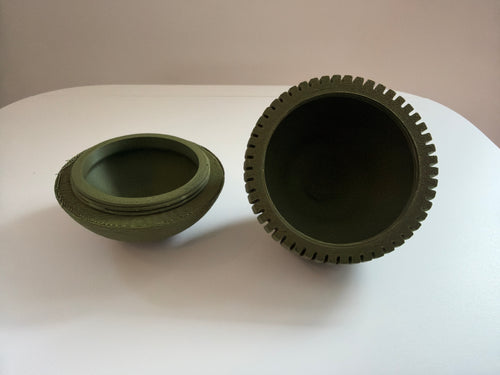 3D-printet Japandi-julekugle på 7 cm til juletræet