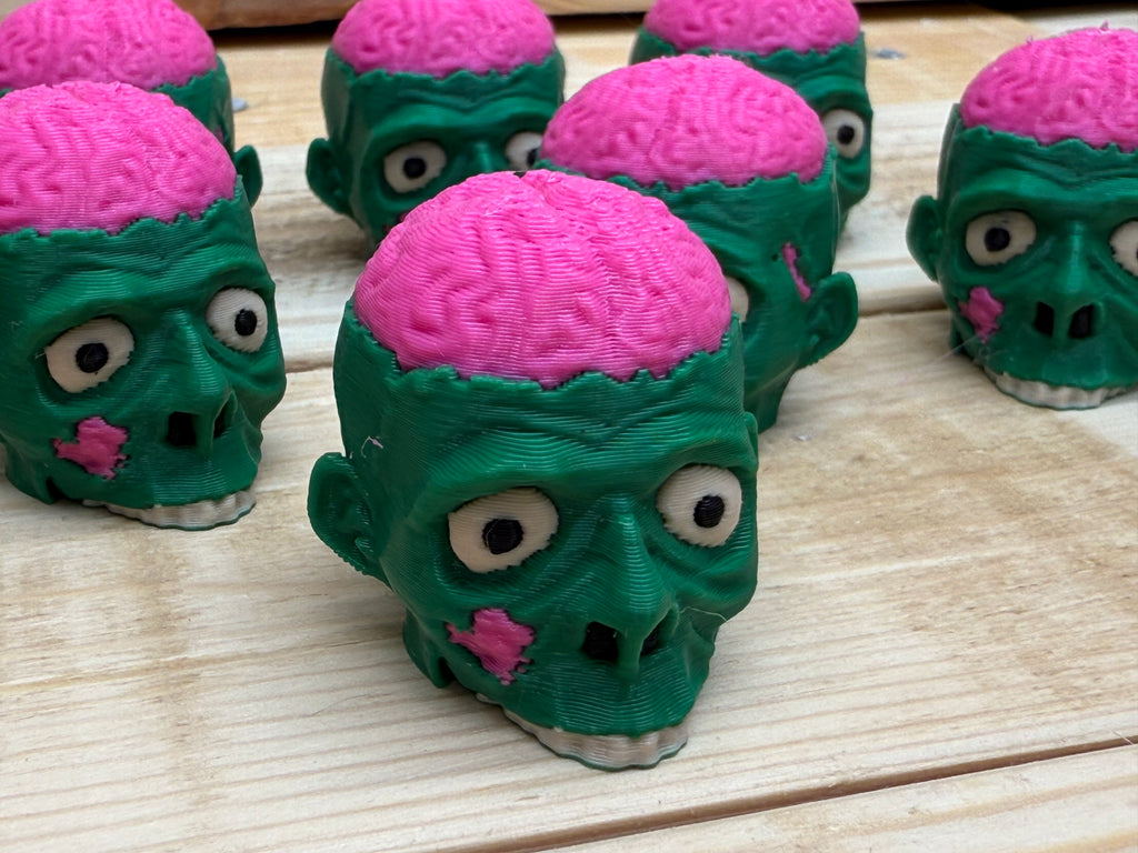 🧟 Søde zombiehoveder – Halloweenpynt 🧟