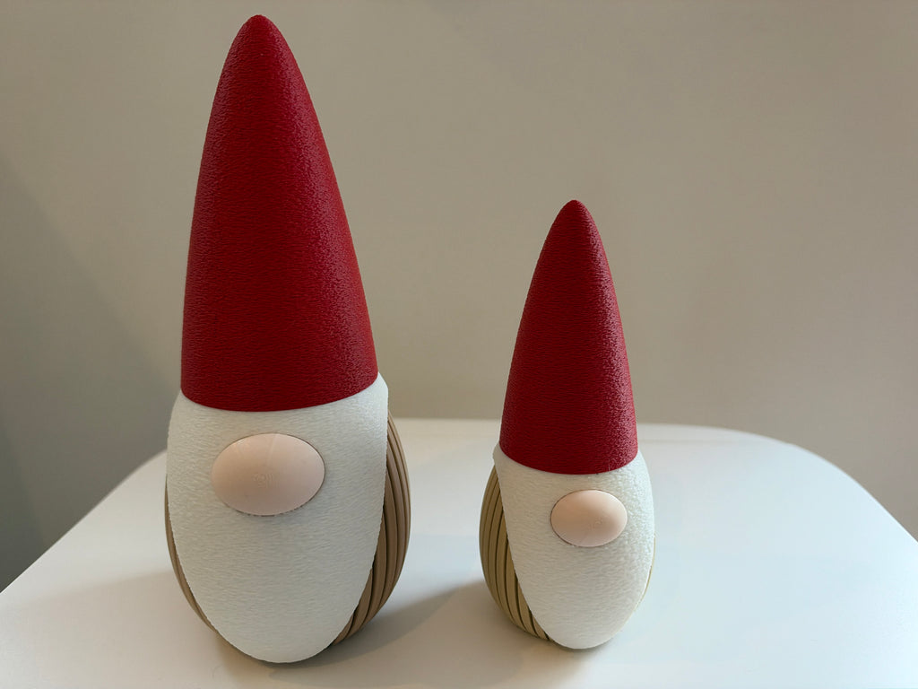 Moderne 3D-printede julenisser fra Høyberg 3D Design